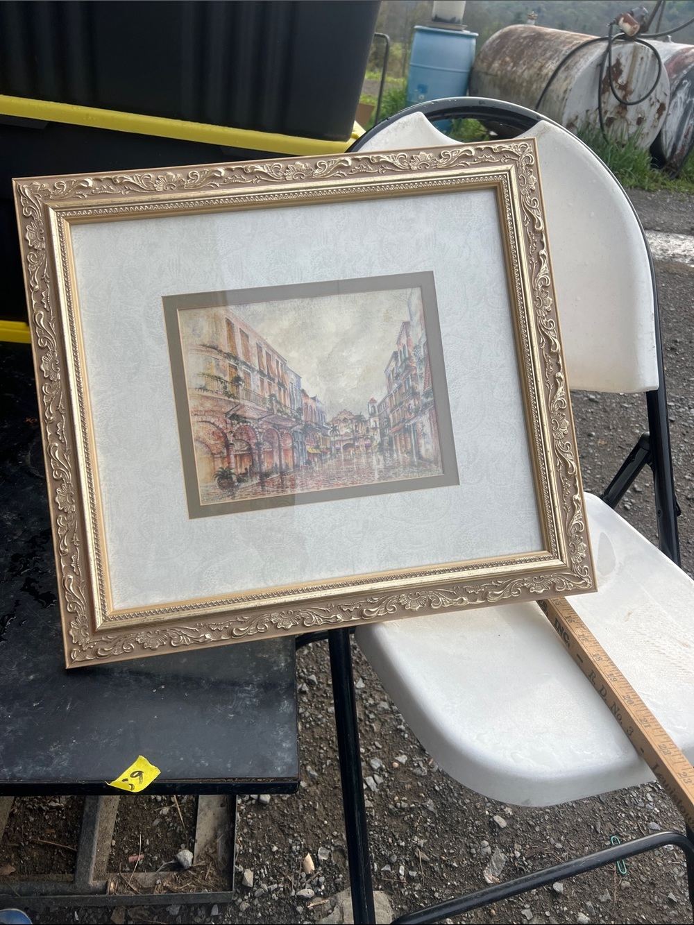 Gold ornate frame